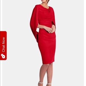 Betsy Adams red cape dress size 6. ❤️❤️